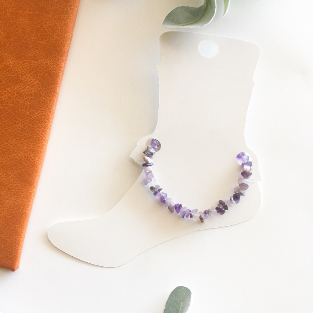 Amethyst Anklet